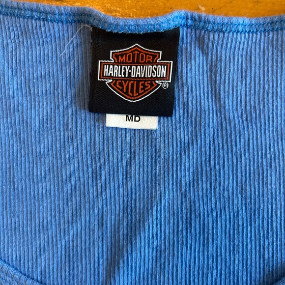 Harley-Davidson Blue Graphic Tank Top - Picture 3 of 9